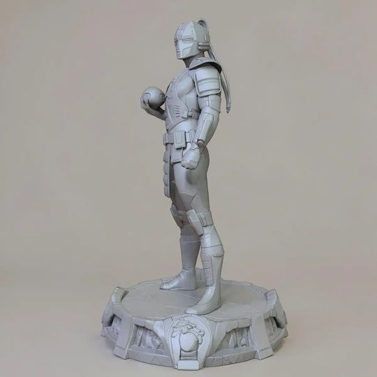 Unpainted 3D Figure Cyrax Mortal Kombat 3D Model Painting DIY Gift Colors 15.2 Cm 1:12