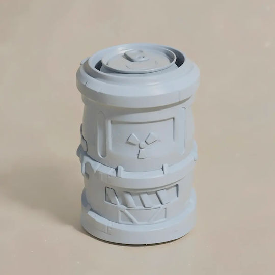 Figurină 3D Nevopsită Basic Toxic Waste Can Holder Vopsire Diy Cadou Culori 30 Cm 1:6