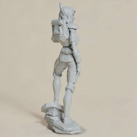 Ungefärliche Übersetzung:  
Unbemalte 3d Figur Shae Vizla Mandalorian 3d Bemalen Diy Geschenk Farben 30 Cm 1:6
