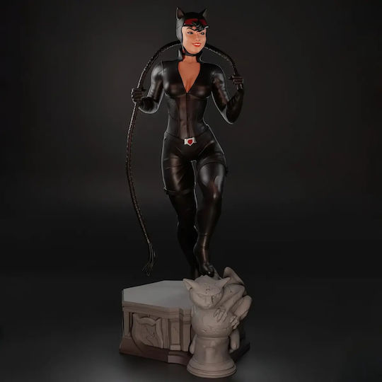 Unpainted 3D Figur Catwoman On Base Painting Diy Geschenk Farben 15,2 Cm 1:12