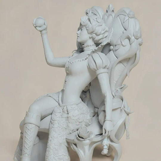 Άβαφη 3d Фигура Queen Hearts Disney Боядисване Diy Подарък Цветове 30 См 1:6