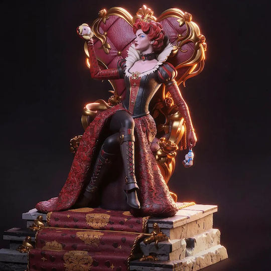 Άβαφη 3d Фигура Queen Hearts Disney Боядисване Diy Подарък Цветове 30 См 1:6