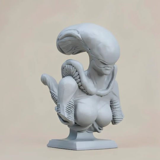Άβαφη 3d Φιγούρα Alien Couple Bust Βάψιμο Diy Δώρο Χρώματα 20 Cm 1:8