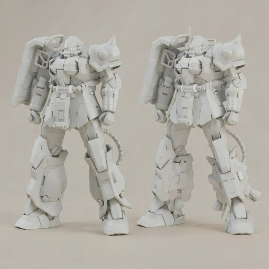 Unpainted 3D Figure Zaku Cyclops II Gundam Painting DIY Gift Colors 20 Cm 1:8