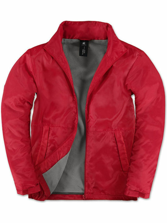 JM825 Men's Winter Jacket Waterproof and Windproof Red