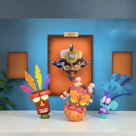 Небоядисана 3D Фигура Neo Cortex Crash Bandicoot 3D Боядисване DIY Подарък Цветове 20 См 1:8