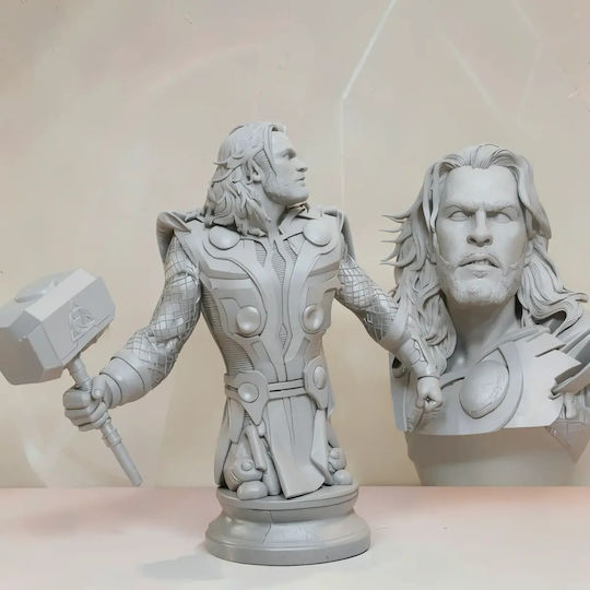 Unpainted 3D Figure Thor Avenger Painting DIY Gift Colors 20 Cm 1:8