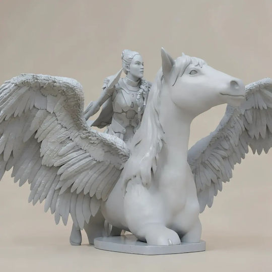 Unpainted 3D Figure Valkyrie From Thor Movie Painting Diy Gift Colors 20 Cm 1:8