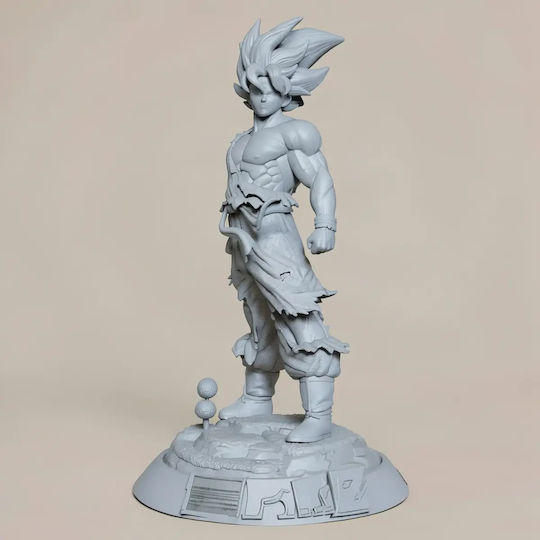 Άβαφη 3D Фигура Син Гоку Супер Саян Без Риза 3D Печат Модел Dragonball Боядисване Направи Си Сам Подарък Цветове 15,2 См 1:12