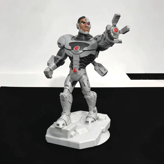 Άβαφη 3D Фигура Disney Infinity Style Collection Cyborg Боядисване DIY Подарък Цветове 30 см 1:6