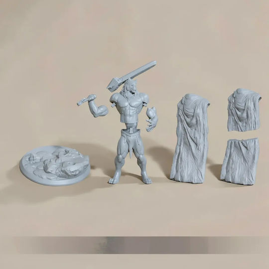 Άβαφη 3d Sammelbare Figuren Blade Wolf Pen Holder Basis Diy Δώρο Χρώματα 15,2 Cm 1:12