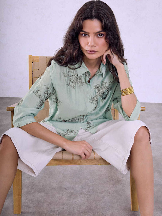 Celestino Women's Shirt Pocket Turquoise