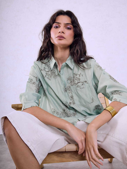 Celestino Women's Shirt Pocket Turquoise