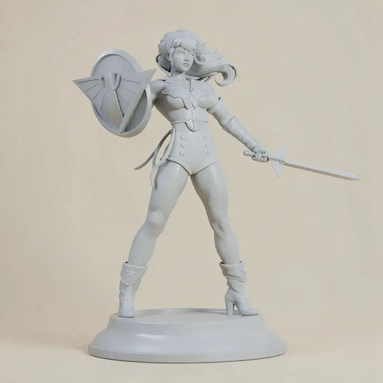 Abgebe 3d Figur Wonder Woman Bombshell 3d Druck Figurine Bemalen Diy Geschenk Farben 15,2 Cm 1:12