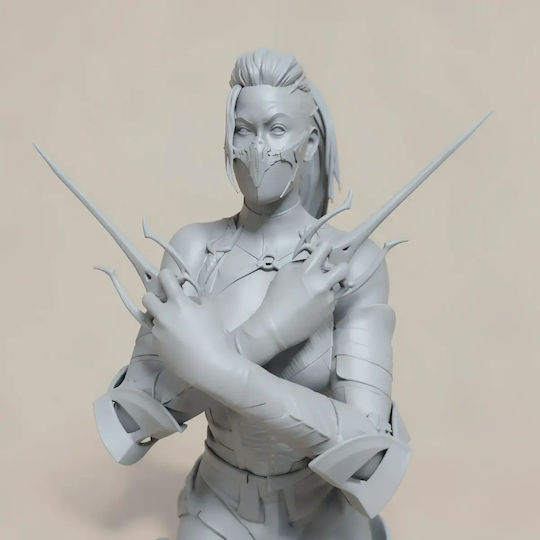 Небоядисана 3D Фигура Mileena Mortal Kombat 12 3D Модели За Печат Боядисване DIY Подарък Цветове 30 См 1:6