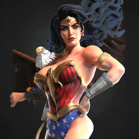 Unpainted 3D Figur Wonder Woman Thicc Eage Painting Diy Geschenk Farben 15,2 Cm 1:12
