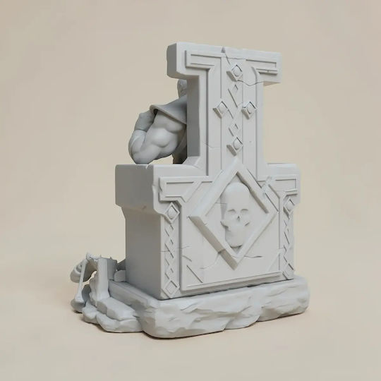 Άβαφη 3D Фигура Танос На Черепен Трон 1 6 Боядисване DIY Подарък Цветове 20 См 1:8