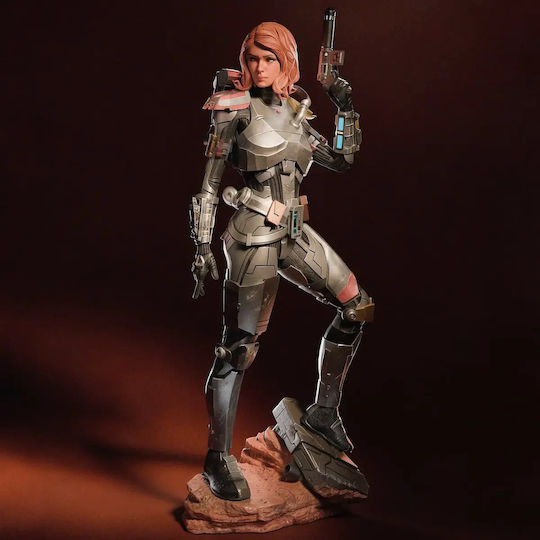 Unpainted 3D Figur Shae Vizla Mandalorian 3D Bemalen Diy Geschenk Farben 20 Cm 1:8