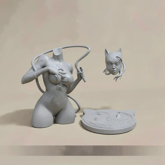 Unpainted 3D Figur Catwoman Tear Suit Bust Files Painting Diy Geschenk Farben 20 Cm 1:8