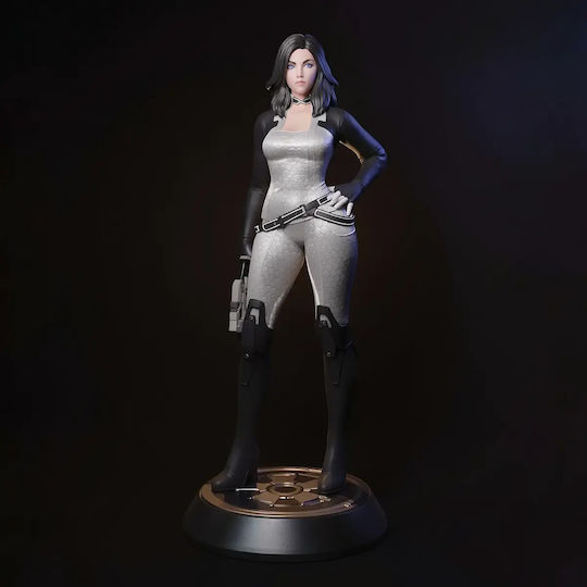 Unpainted 3D Figure Miranda Lawson Basic Stand Files Painting DIY Gift Colors 15.2 Cm 1:12