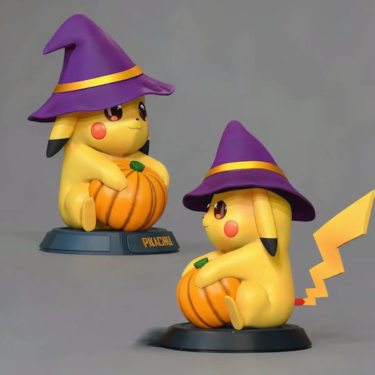 Небоядисана 3D Фигура Pikachu Halloween Files Боядисване DIY Подарък Цветове 20 см 1:8