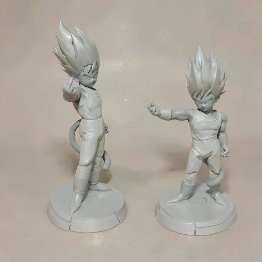 Небоядисана 3D Фигура Little Prince Vegeta Files Боядисване DIY Подарък Цветове 15,2 см 1:12