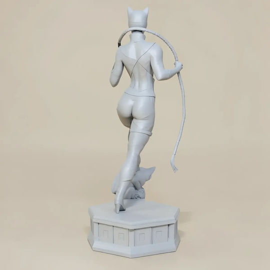 Unpainted 3D Figur Catwoman auf Base Bemalt Diy Geschenk Farben 30 Cm 1:6