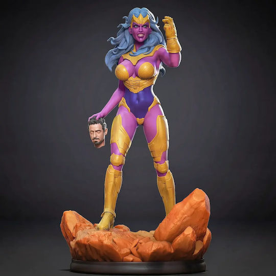 Небоядисана 3D Фигура Thanos Girl Боядисване DIY Подарък Цветове 30 см 1:6