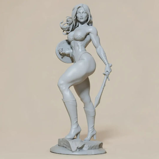 Unbemalte 3d Figur Wonder Woman Nsfw Modell Bemalung Diy Geschenk Farben 20 Cm 1:8