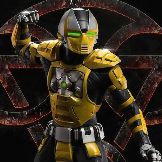 Небоядисана 3D Фигура Cyrax Mortal Kombat Боядисване DIY Подарък Цветове 20 см 1:8