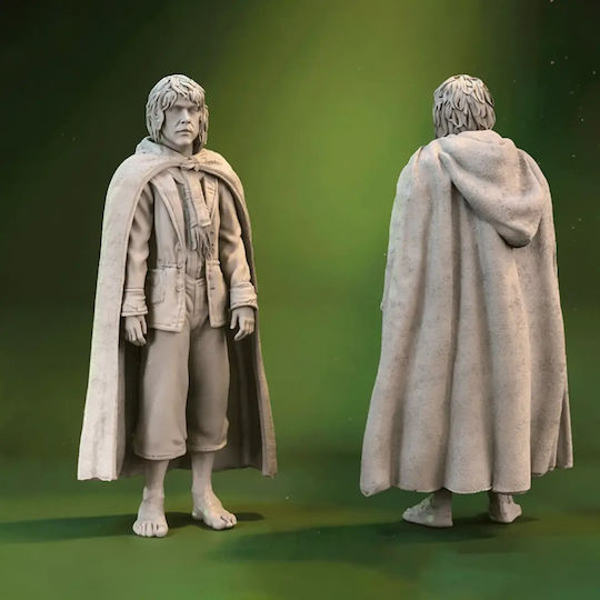 Небоядисана 3D Фигура Pippin Took Hobbit Боядисване DIY Подарък Цветове 30 см 1:6