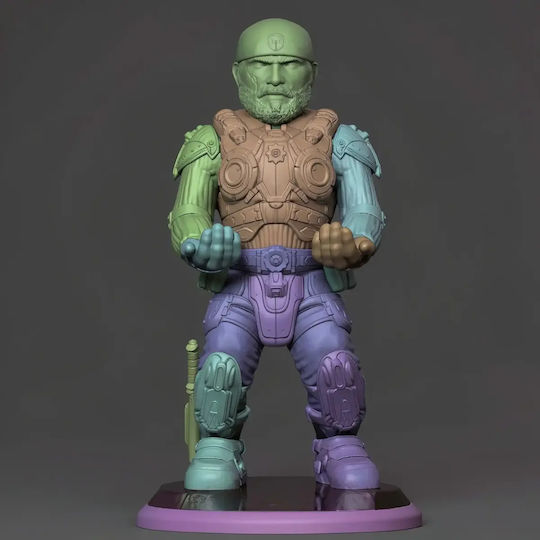 Άβαφη 3d Sammelbare Figur Marcu Fenix Joystick Basis 3d Diy Bemalung Geschenk Farben 30 Cm 1:6