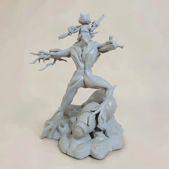 Unpainted 3D Figure Rocket Vs Groot V2 Painting Diy Gift Colors 15.2 Cm 1:12