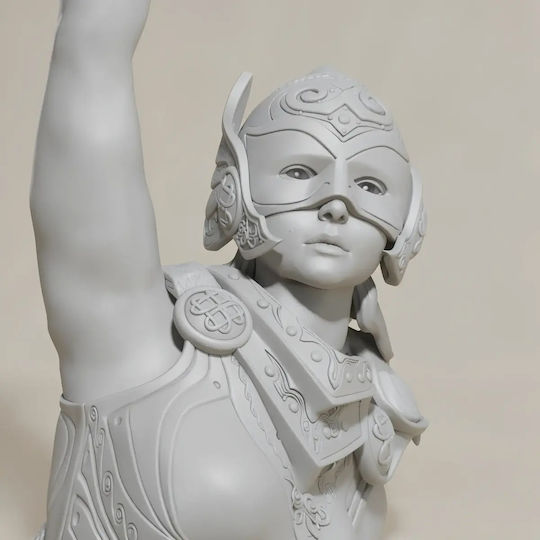 Unpainted 3D Figure Lady Thor Jane Foster 3D Model V2 Painting DIY Gift Colors 20 Cm 1:8