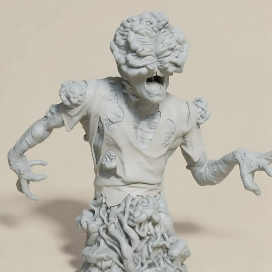 Unpainted 3D Clicker Bust Figure From The Last Of Us Diy Painting Gift Colors 30 Cm 1:6