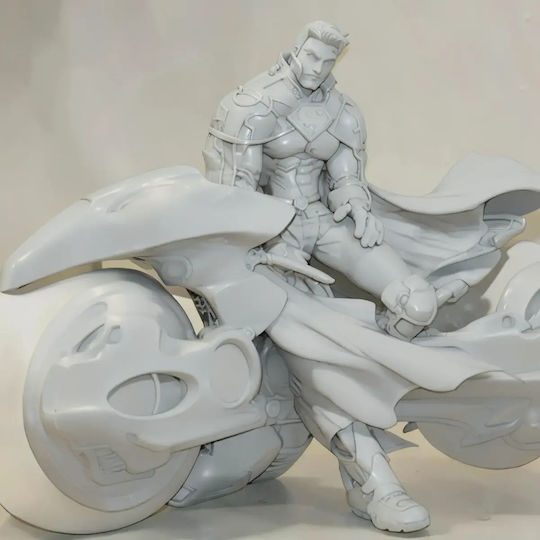 Небоядисана 3D Фигура Superman На Мотор Боядисване DIY Подарък Цветове 15,2 См 1:12