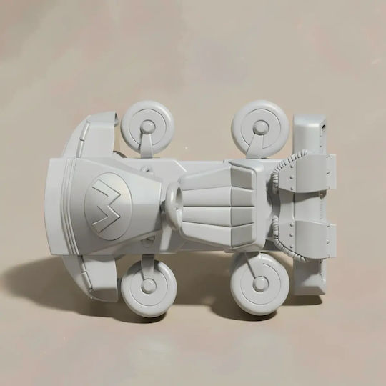 Unpainted 3D Figure Super Mario Back To Future Painting DIY Gift Colors 30 Cm 1:6