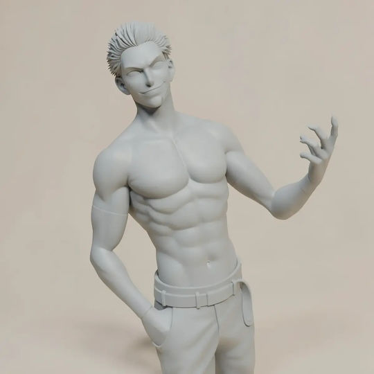 Άβαφη 3D Фигура Sukuna Standing Jujutsu Kaisen Боядисване DIY Подарък Цветове 30 см 1:6
