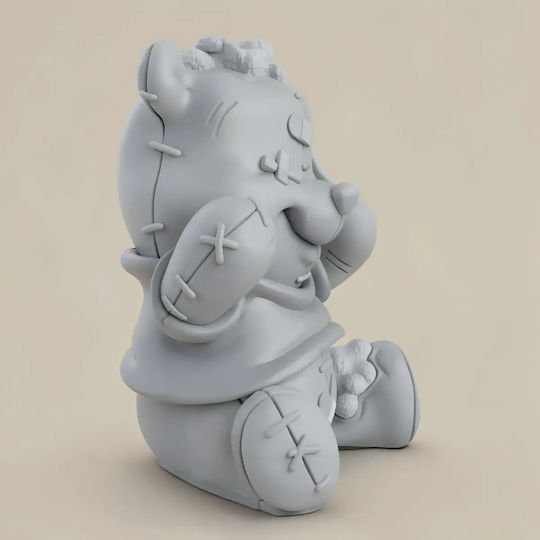 Unbemalte 3d Figur Winnie Puuh Plush 3d Bemalung Diy Geschenk Farben 30 Cm 1:6