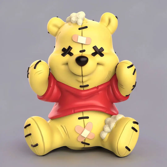 Unbemalte 3d Figur Winnie Puuh Plush 3d Bemalung Diy Geschenk Farben 30 Cm 1:6