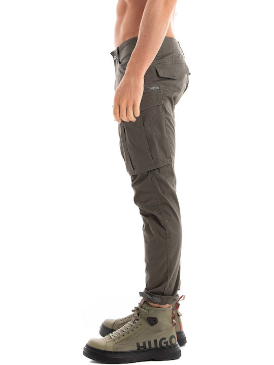 Rovic Zip 3d Pantaloni Elastic cu Croială Normală Gs Grey
