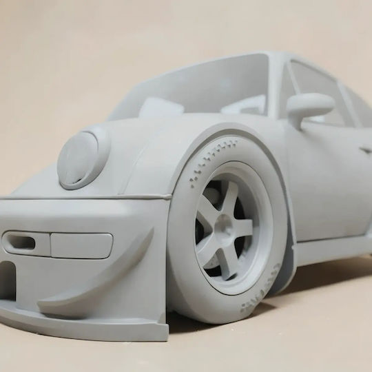 Άβαφη 3d Sammelbare Figuren Modell Kit Car Porsche 964 Rwb Bemalung Diy Geschenk Farben 20 Cm 1:8