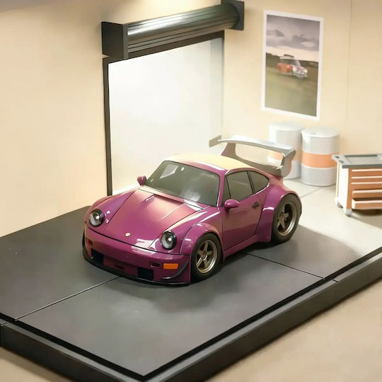 Άβαφη 3d Sammelbare Figuren Modell Kit Car Porsche 964 Rwb Bemalung Diy Geschenk Farben 20 Cm 1:8