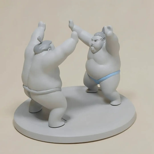 iLovePrints Sammelbare Figuren Άβαφη 3d Art der Figur Super Basic Sumo Napkin Holder Basis Diy Δώρο Farben 30 Cm 1:6