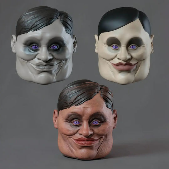 Unpainted 3D Figure Cosplay Alien Dandadan Serpio Mask Painting DIY Gift Colors 15.2 Cm 1:12
