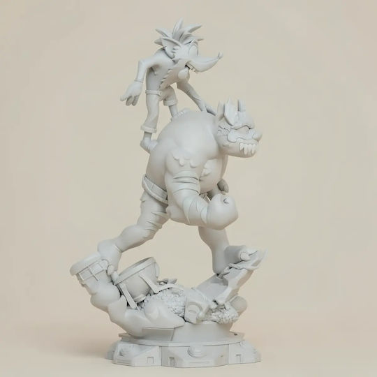 Άβαφη 3D Фигура Crash Bandicoot 300 мм Боядисване DIY Подарък Цветове 30 см 1:6