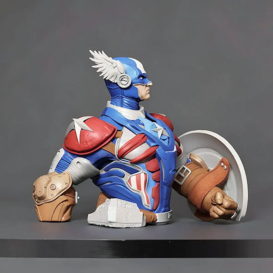 Unpainted 3D Figure Captain America Thor Painting DIY Gift Colors 30 Cm 1:6