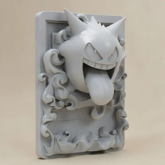 Небоядисана 3D Фигура Pokemon 3D Карта Колекция Gengar Боядисване Направи Си Сам Подарък Цветове 20 См 1:8