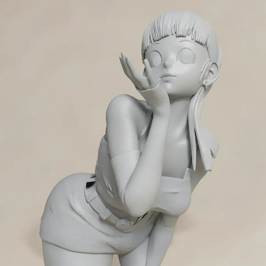 Unpainted 3D Figure Bulla Vegeta Daughter 3D Painting DIY Gift Colors 20 cm 1:8