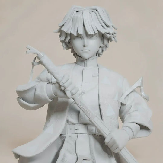 iLovePrints Sammelbare Figuren Abgebaute 3d Figur Zenitsu Stand Nah Auge 3d Bemalt Diy Geschenk Farben 15,2 Cm 1:12